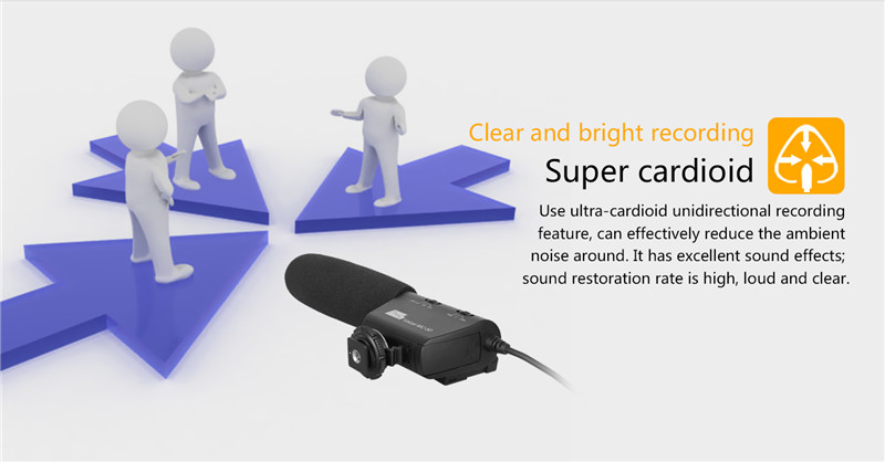 PIXEL MC-50 high definition voice camera microphone shotgun mic