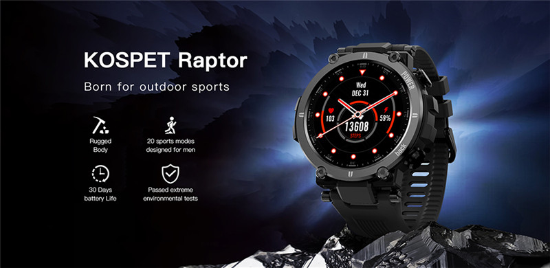KOSPET Raptor Bluetooth Full Touch Smart Watches KOSPET Raptor Bluetooth Full Touch Smart Watches