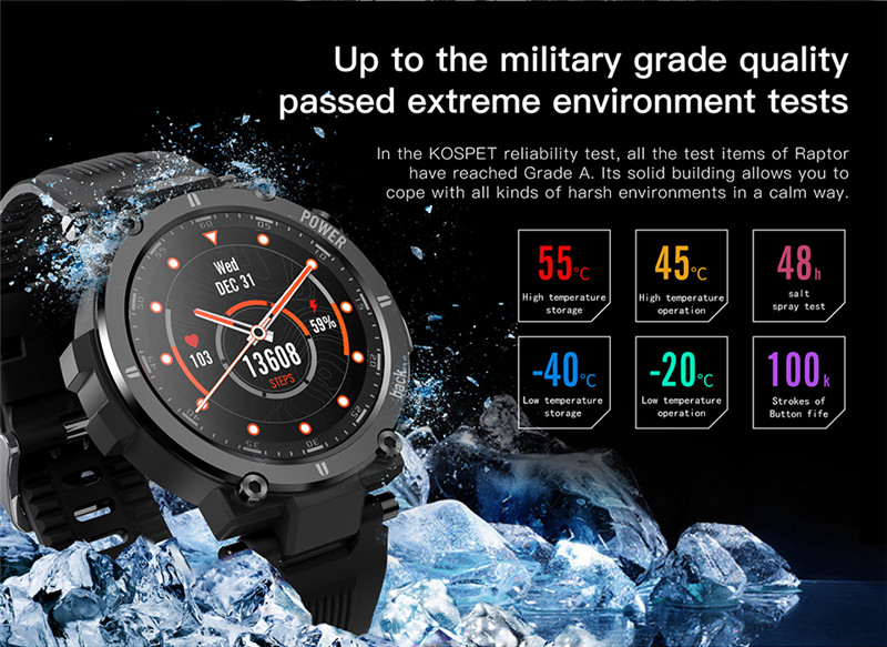 KOSPET Raptor Bluetooth Full Touch Smart Watches KOSPET Raptor Bluetooth Full Touch Smart Watches