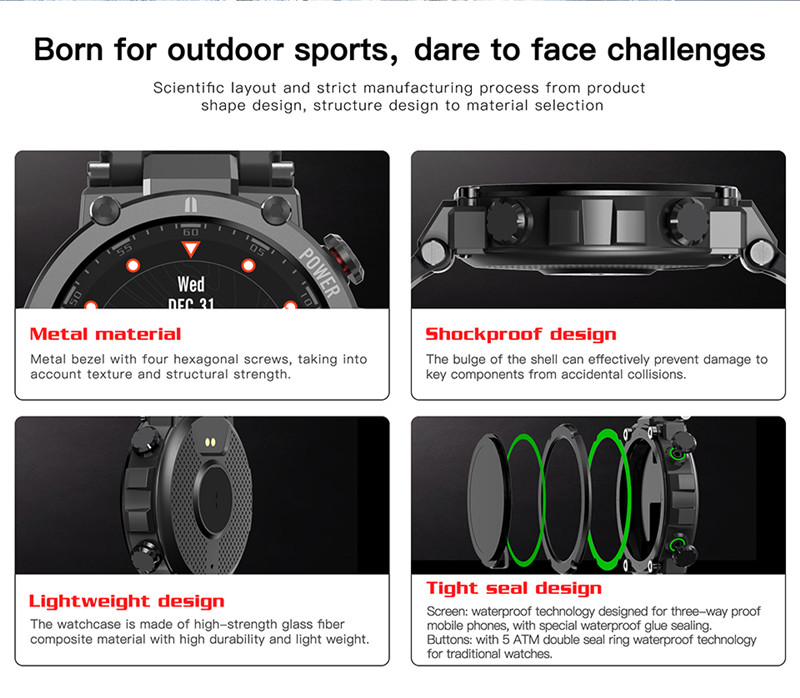 KOSPET Raptor Bluetooth Full Touch Smart Watches