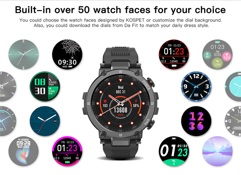 KOSPET Raptor Bluetooth Full Touch Smart Watches KOSPET Raptor Bluetooth Full Touch Smart Watches