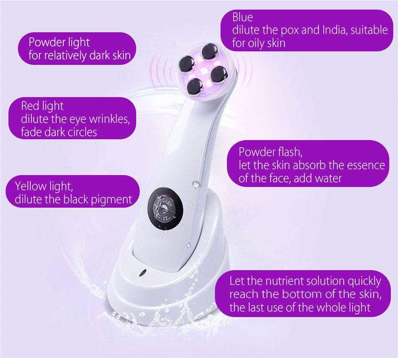 K_SKIN Mesoporation LED Photon Radio Frequency Facial Skin Massager