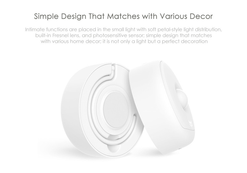 Yeelight USB powered infrared human sensor small night light Yeelight USB powered infrared human sensor small night light