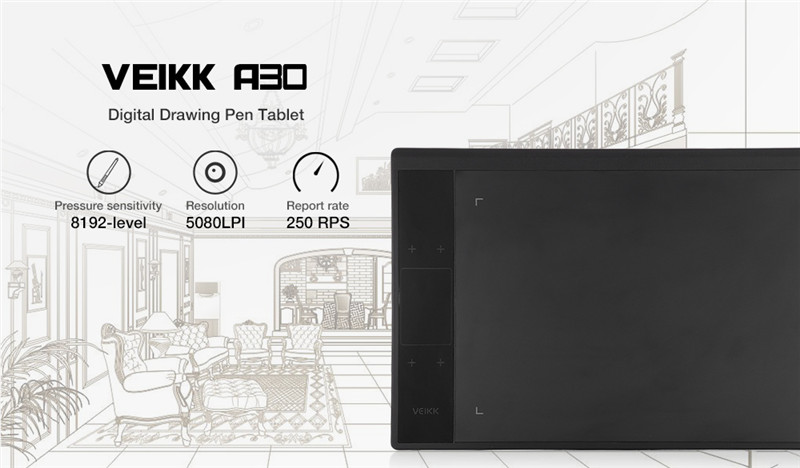 VEIKK A30 Digital Drawing Tablet