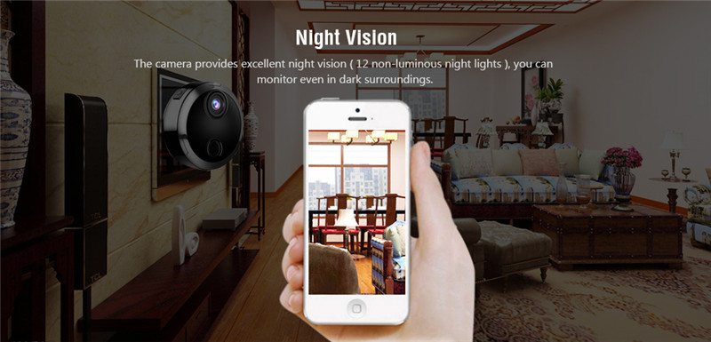 HDQ15 1080P HD Wi-Fi Night Vision Infrared surveillance Camera