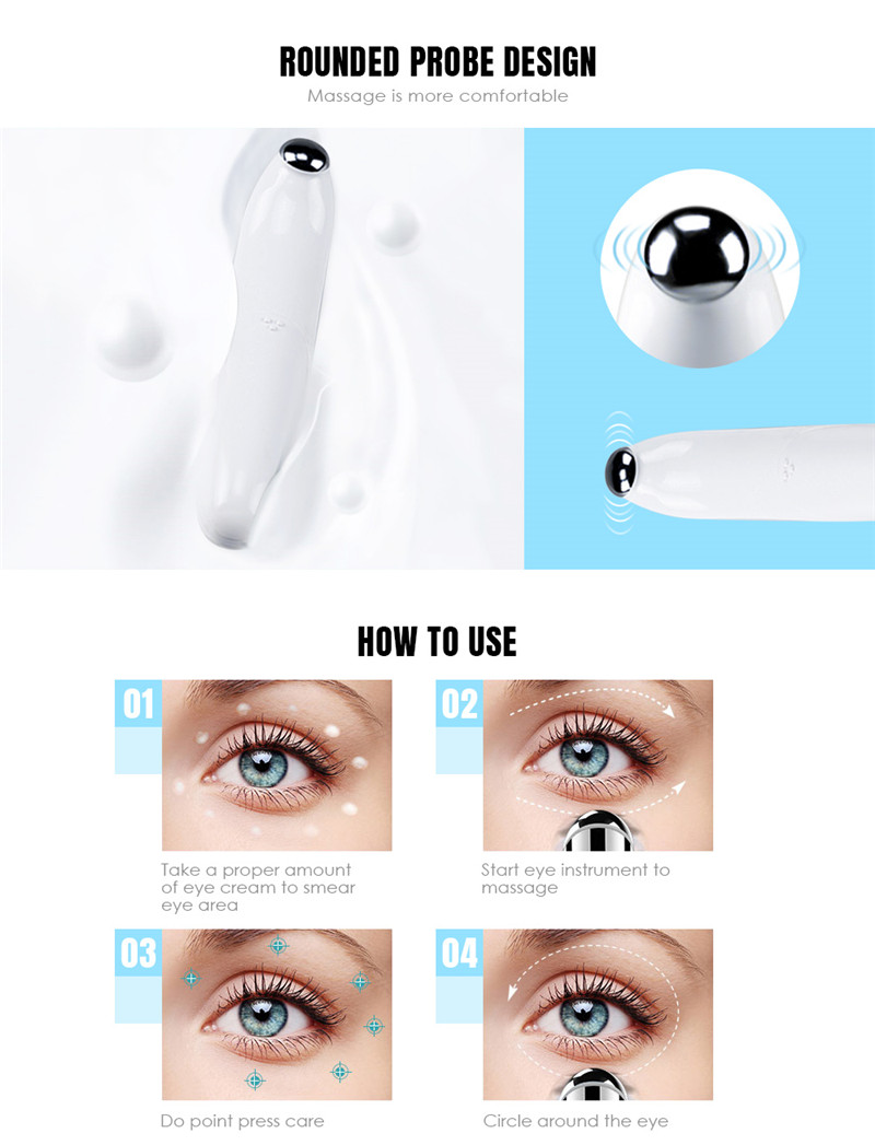 R6 Ion Eyes Beauty Instrument Massager Bags Wrinkles Remover