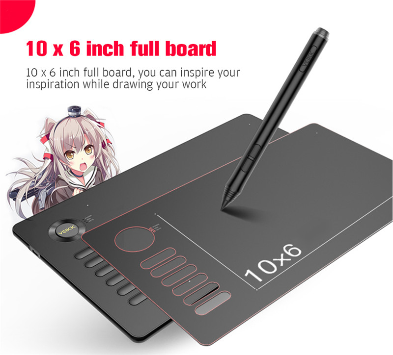 VEIKK A15 0.9cm Ultra-thin 8192 Levels Tablet