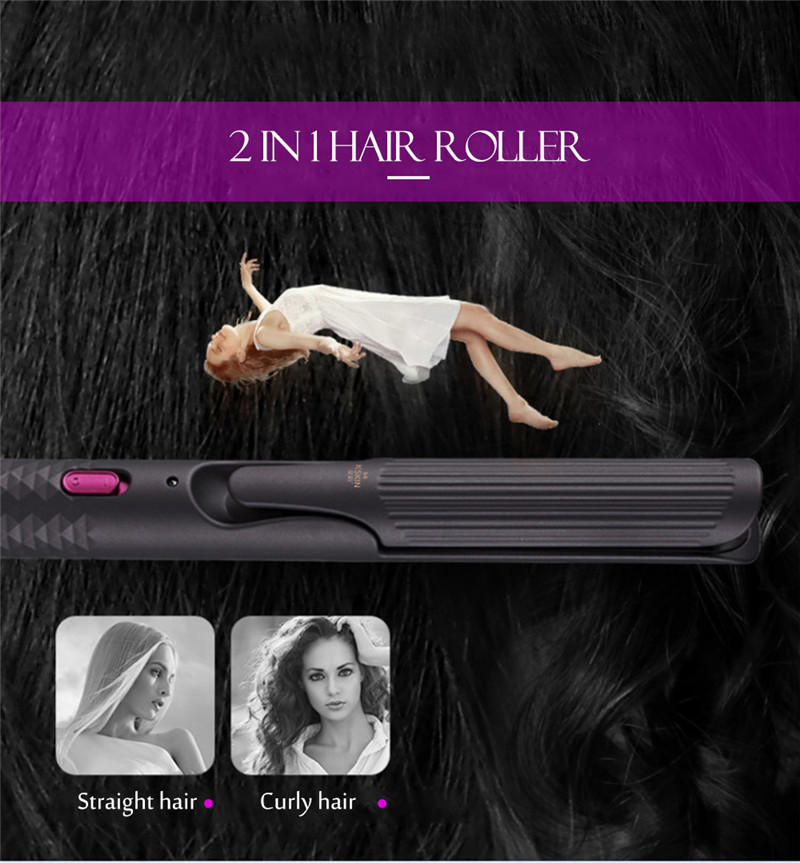 KSKIN KD3886A Rechargeable Hair Straightener Curler Roller KSKIN KD3886A Rechargeable Hair Straightener Curler Roller