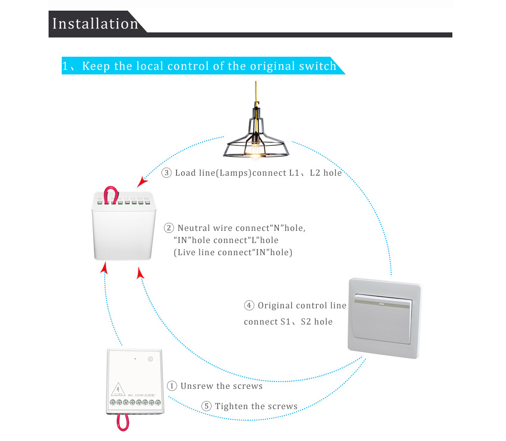 Aqara two-way module smart setting APP control