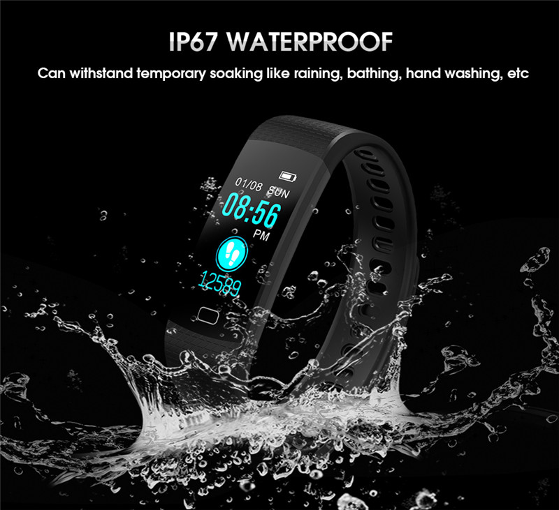 Imosi Y5 smart bracelet color screen heart rate fitness tracker watch