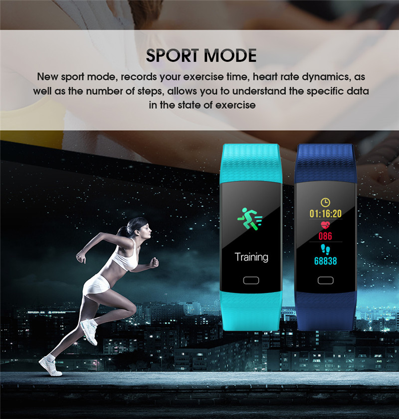 Imosi Y5 smart bracelet color screen heart rate fitness tracker watch