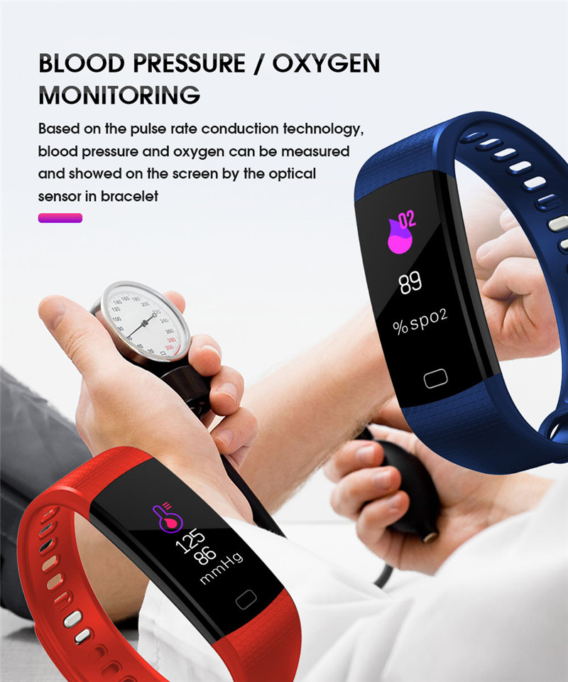 Imosi Y5 smart bracelet color screen heart rate fitness tracker watch