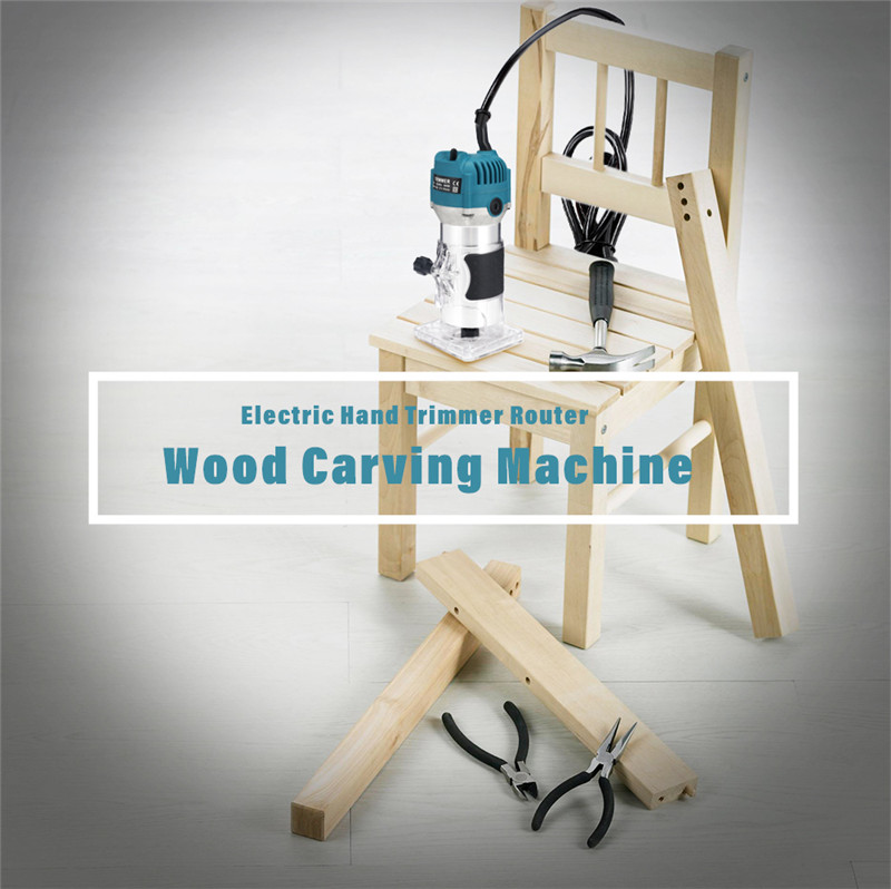 800W electric hand trimmer router wood carving machine