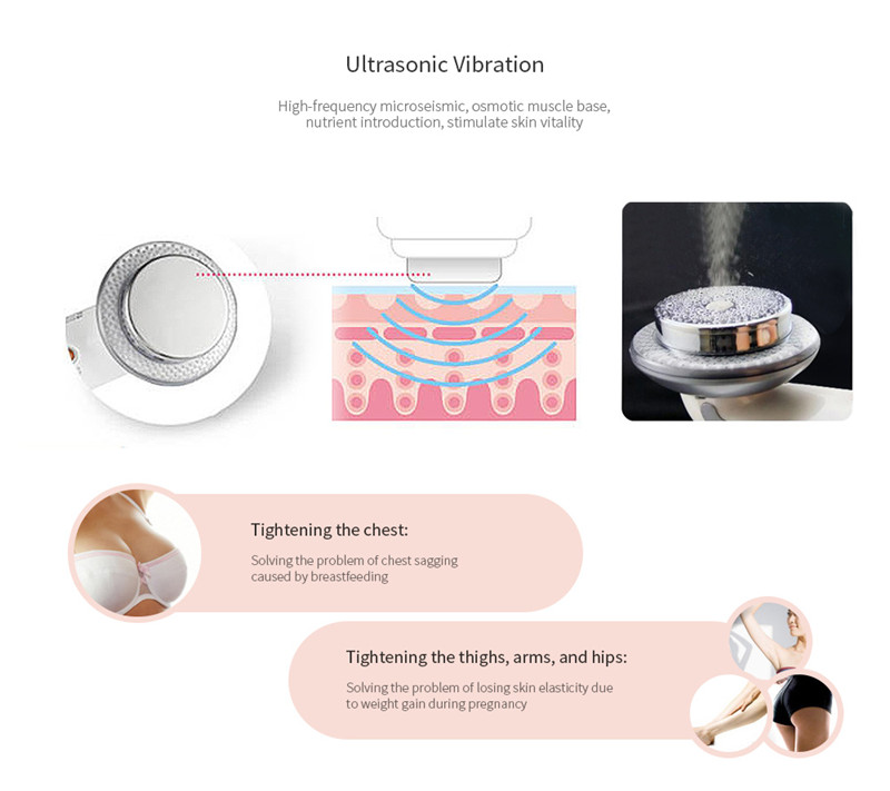 3 in 1 LED EMS Ultrasonic Micro-electric Skin Body Shaping Massager