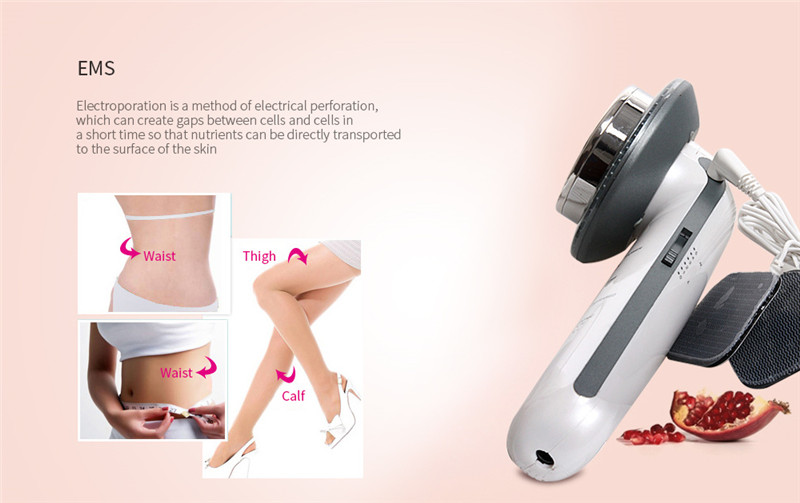 3 in 1 LED EMS Ultrasonic Micro-electric Skin Body Shaping Massager