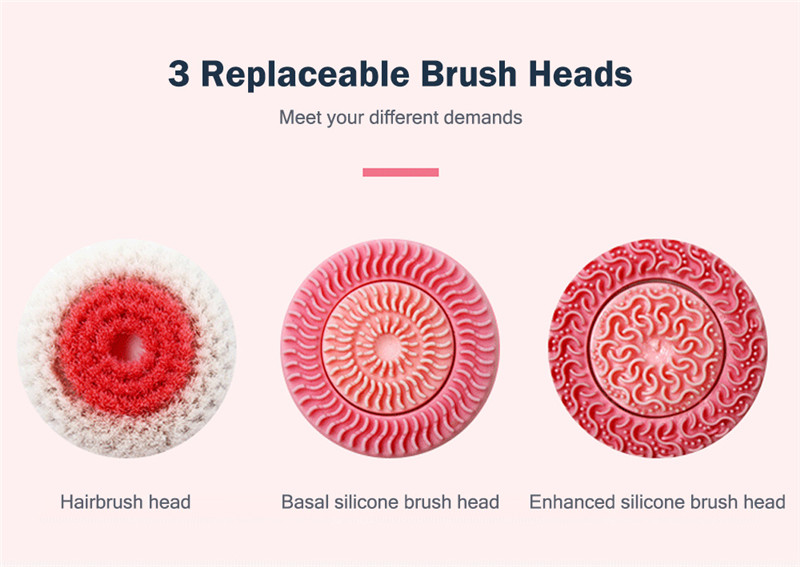 Sonic Facial Cleansing Brush Electric Silicone Face Deep Cleaner