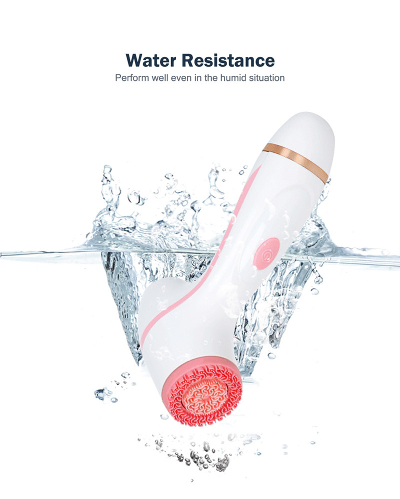 AE868 Electric Silicone Facial Cleansing Brush Sonic Vibration