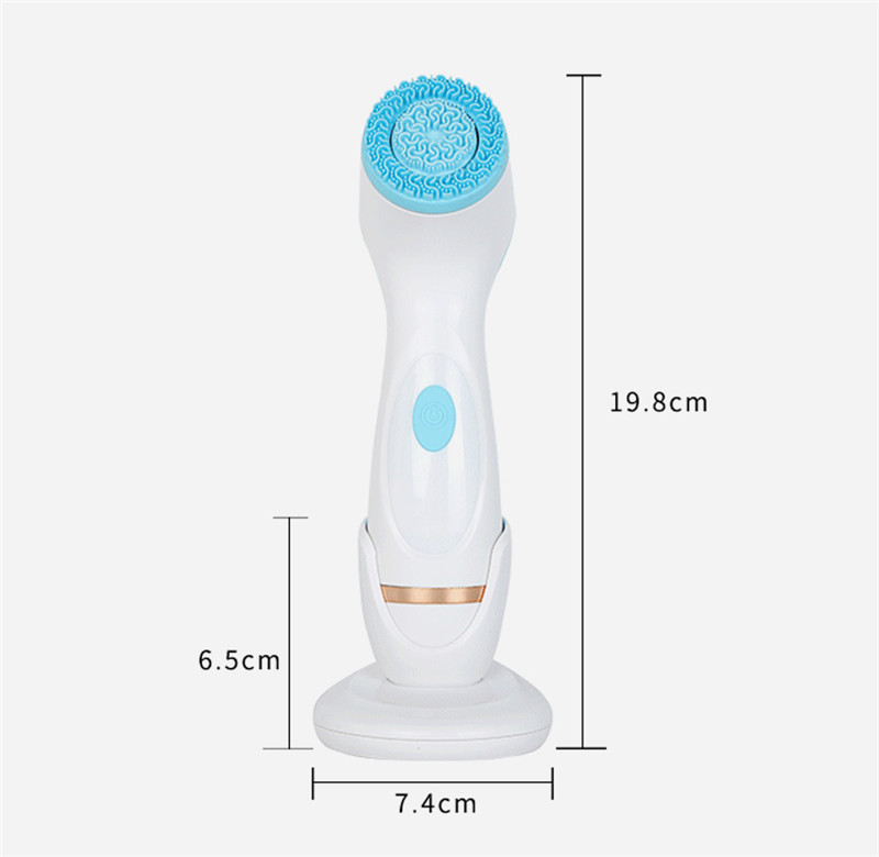 AE868 Electric Silicone Facial Cleansing Brush Sonic Vibration