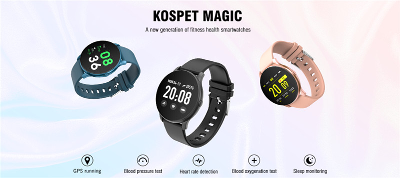 Kospet magic blood pressure test / heart rate detection smart watch