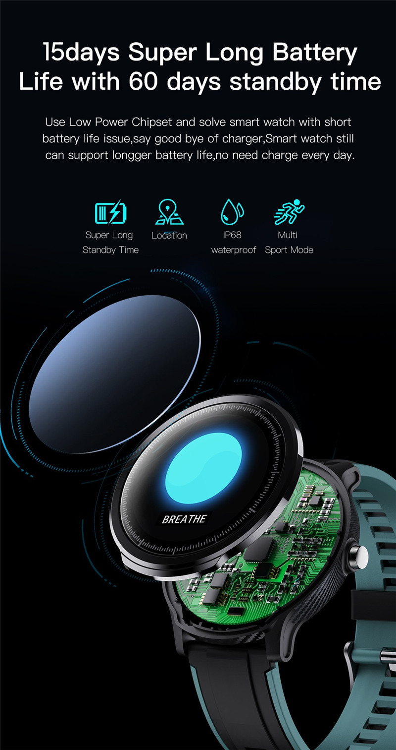 Kospet probe 1.3 inch smart sports watch fitness tracker health monitor bluetooth smartwatch Kospet probe 1.3 inch smart sports watch fitness tracker health monitor bluetooth smartwatch