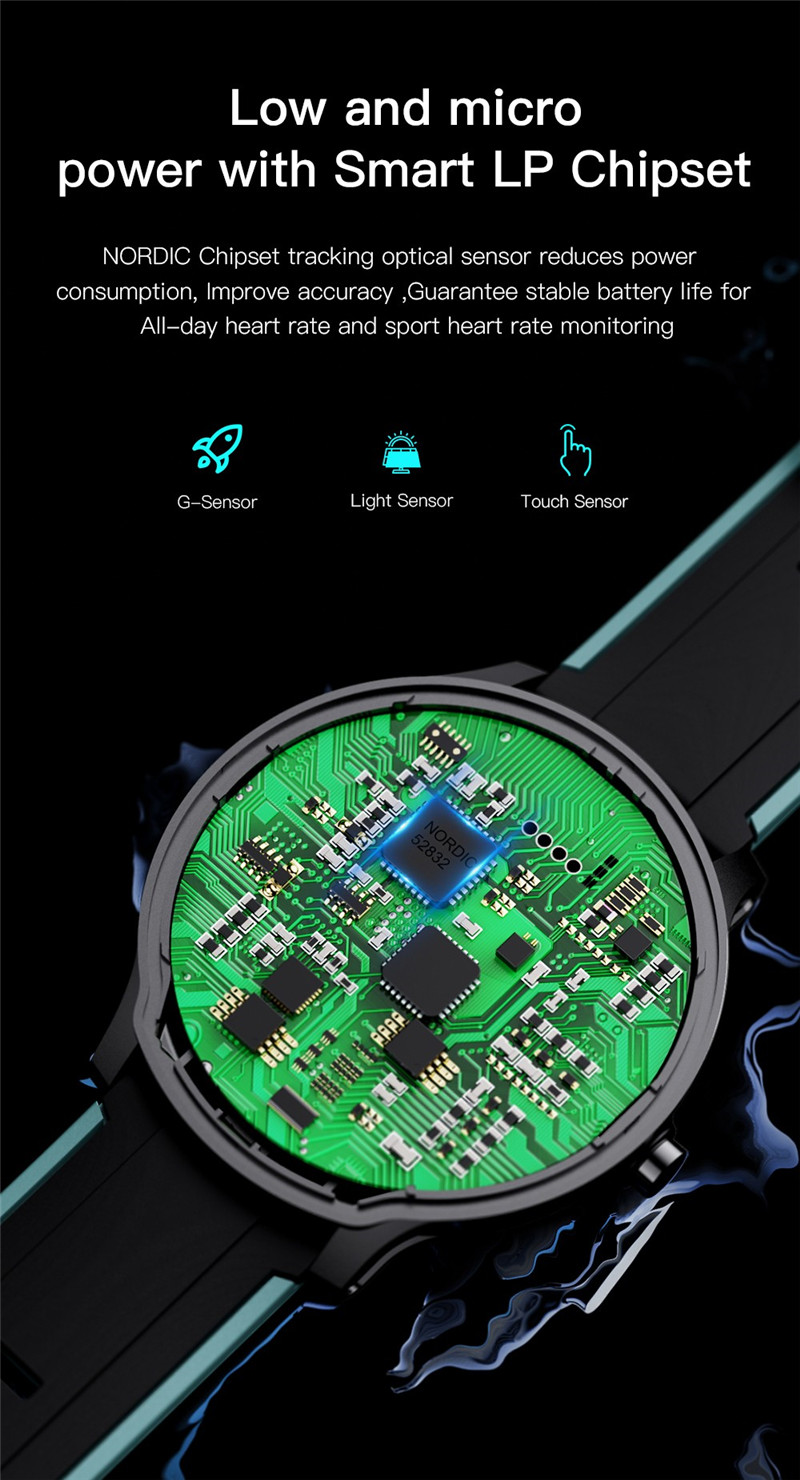 Kospet probe 1.3 inch smart sports watch fitness tracker health monitor bluetooth smartwatch