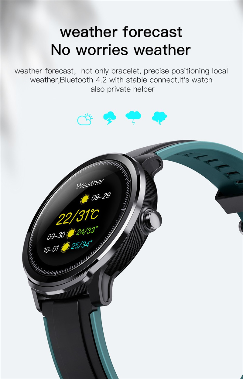 Kospet probe 1.3 inch smart sports watch fitness tracker health monitor bluetooth smartwatch