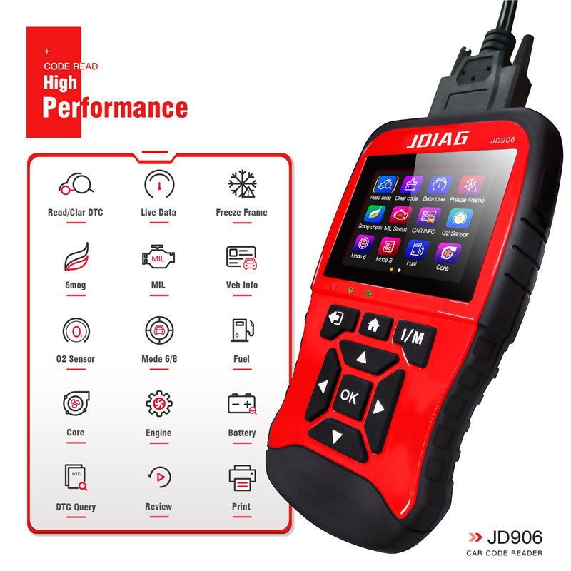 JD906 Code Reader JDiag OBD2 Diagnostic Scanning Instrument