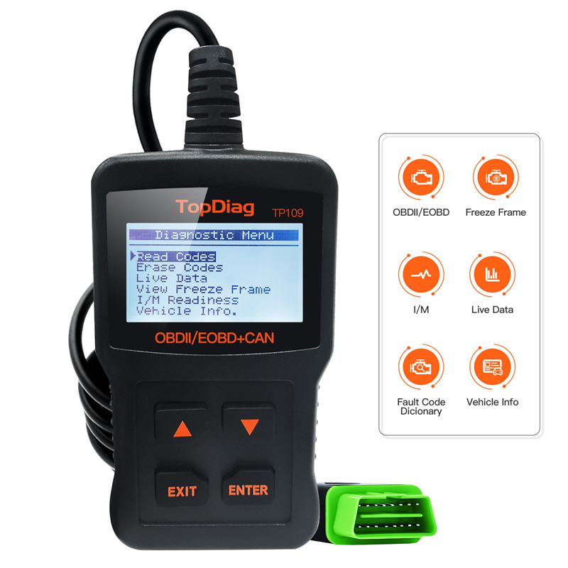 JDiag TP109 Car Diagnostic Scanning Instrument Code Reader JDiag TP109 Car Diagnostic Scanning Instrument Code Reader