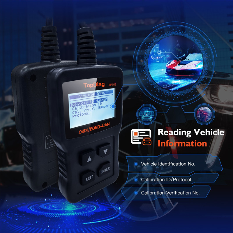 JDiag TP109 Car Diagnostic Scanning Instrument Code Reader JDiag TP109 Car Diagnostic Scanning Instrument Code Reader