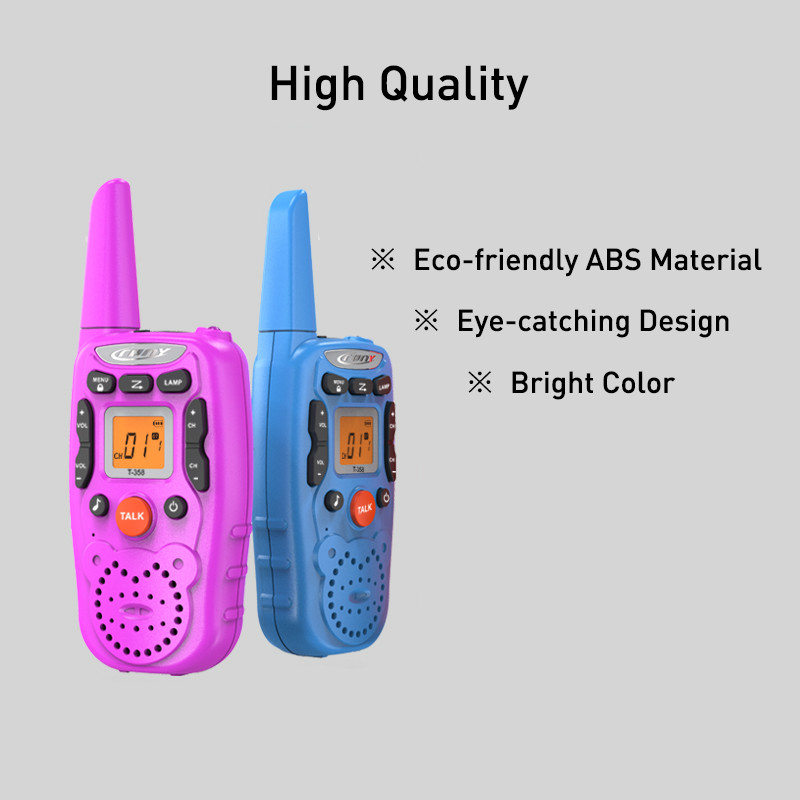 T-358 Kids Walkie Talkie Kids Portable 2 Way Transceiver