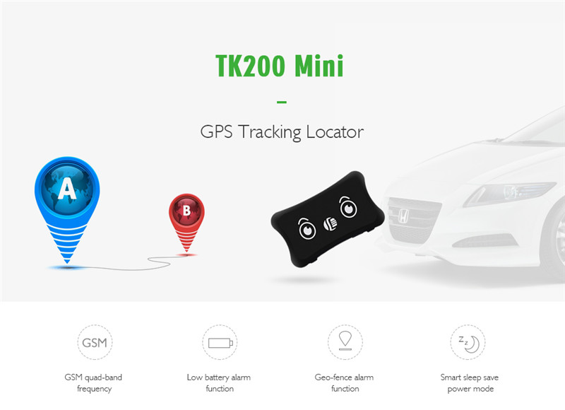 TK200 Mini Real-time Pet GPS Tracker