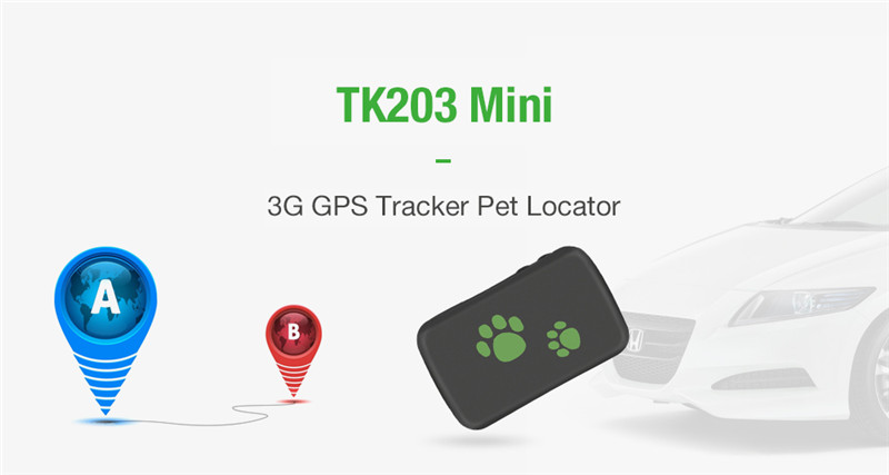 TK203 Mini 3G GPS Pet Tracker