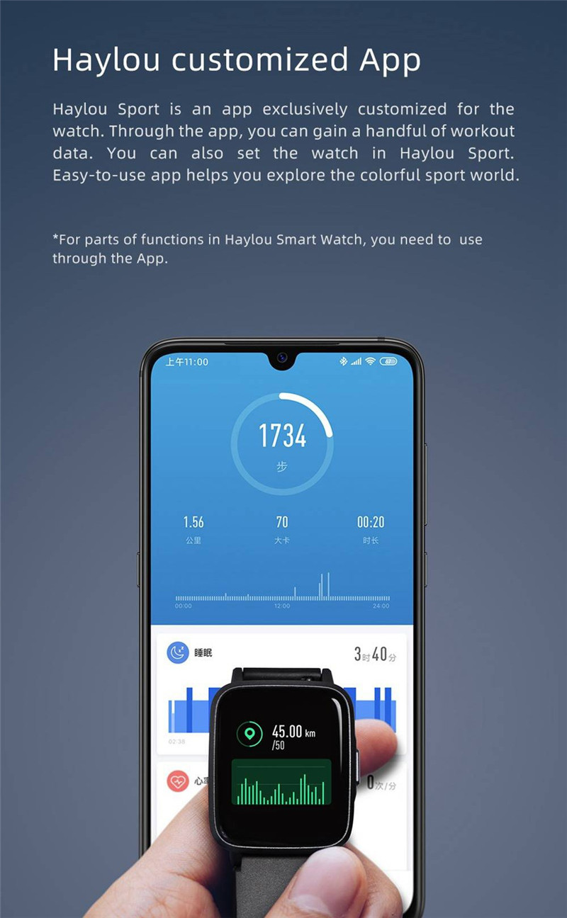 Kospet magic blood pressure test / heart rate detection smart watch