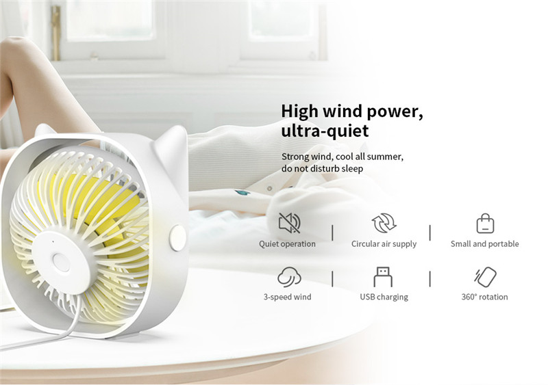 M105I elves USB charging desktop fan