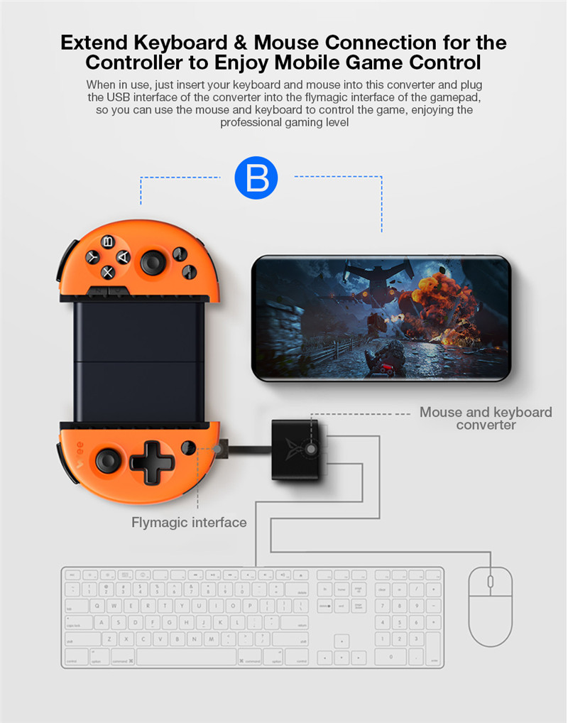 FLYDIGI mouse keyboard converter wired gamepad adapter FLYDIGI mouse keyboard converter wired gamepad adapter