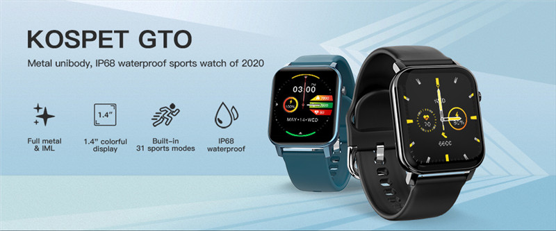 Kospet GTO IML Metal Case Sport Waterproof Smart Watch Kospet GTO IML Metal Case Sport Waterproof Smart Watch