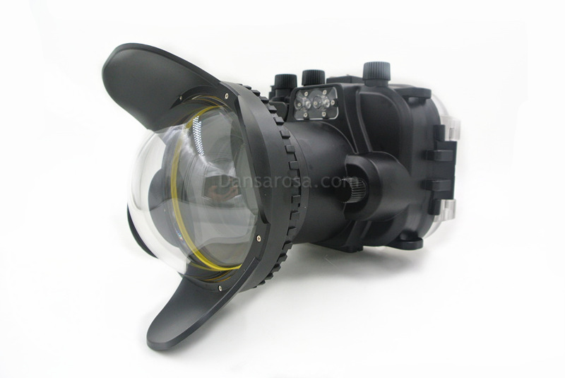 Fisheye dome port for Olympus OM-D E-M10 underwater housing