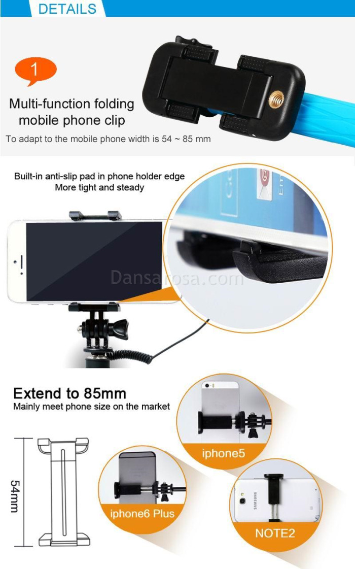 Ultra Mini Selfie Stick Extendable Monopad Z3-01