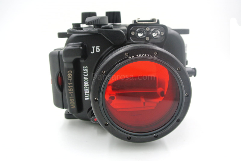 Red filter for nikon J5 underwater housing