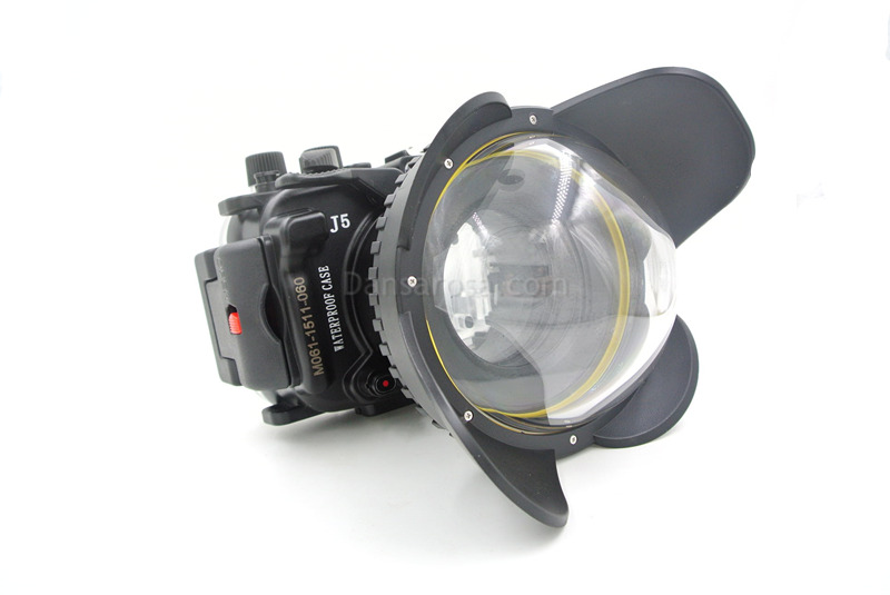 Fisheye lens for nikon j1 waterproof case