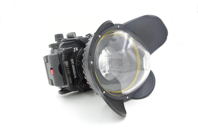 Fisheye dome port for Nikon 1 J5 underwater housing