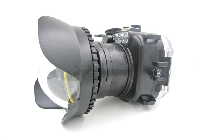 Fisheye dome port for Nikon 1 J5 underwater housing