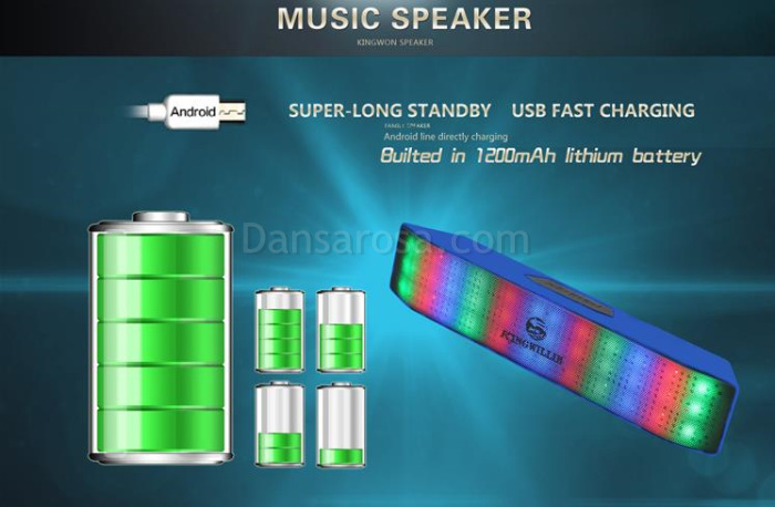 JHW-V336 LED Light Portable Mini Bluetooth Speaker Sound Box