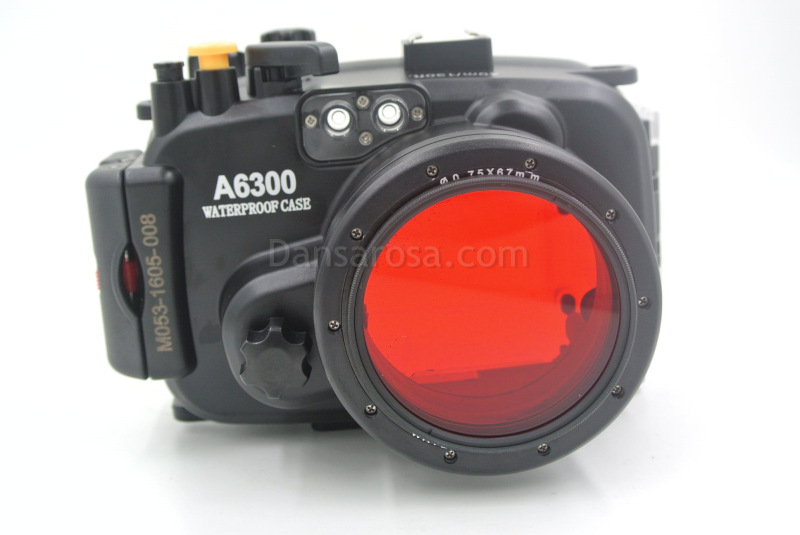 M67 Red Filter for Sony a6300 underwater housing