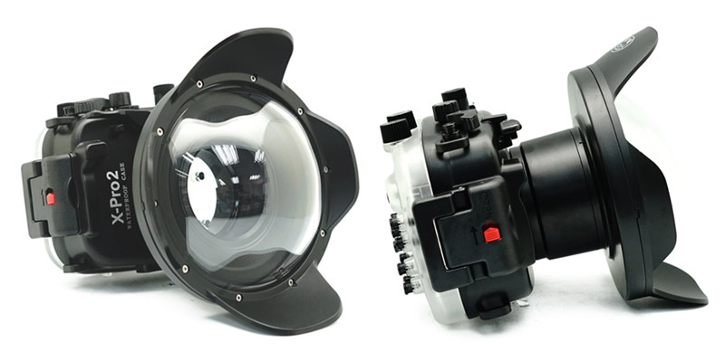 Fisheye dome port for Fujifilm X-Pro2 underwater housing