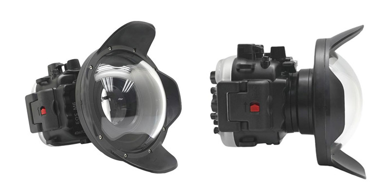 Canon M5 waterproof case dry dome port