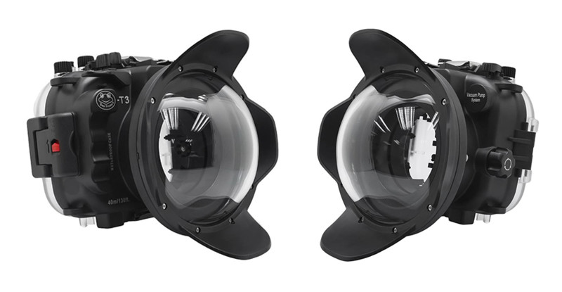 6 inch wide angle dry lens dome for Fujifilm X-T3 underwater housing waterproof case