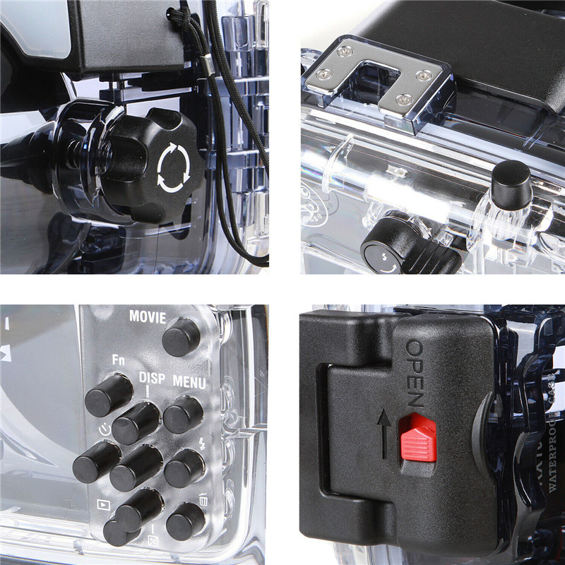 Sony RX100 VII M7 underwater housing details