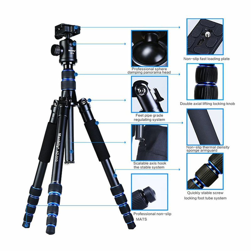 DSLR Camera Tripod Monopod+360° Ballhead