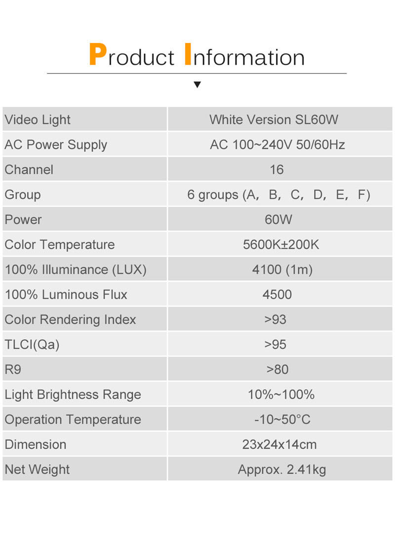 Godox SL-60W LED studio video light